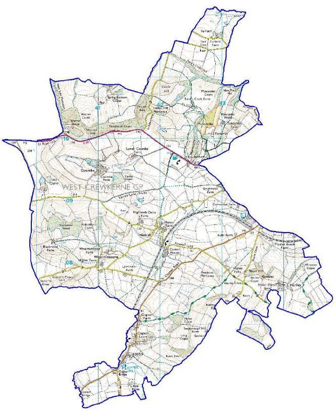 West Crewkerne Parish Map
